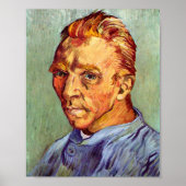Vincent Van Gogh Self Portrait without Beard Art ポスター (正面)