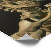 Vincent Van Gogh - Skull with Burning Cigarette ポスター (角)