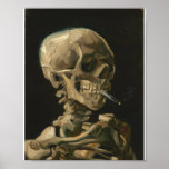 Vincent Van Gogh - Skull with Burning Cigarette ポスター<br><div class="desc">Vincent Van Gogh - Skull with Burning Cigarette</div>