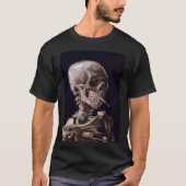 Vincent Van Gogh - Skull with Burning Cigarette (n Tシャツ (正面)