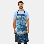 Vincent van Gogh - Starry Night, エプロン (着用した状態)