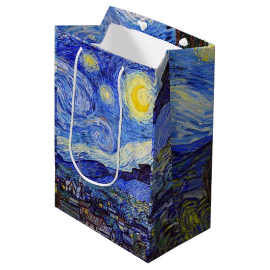 Vincent van Gogh, ” Starry night ” ミディアムペーパーバッグ (正面アングル)