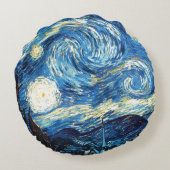 Vincent van Gogh, Starry Night ラウンドクッション (裏面)