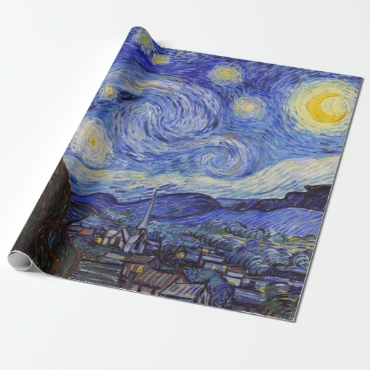Vincent van Gogh, “ Starry night ” ラッピングペーパー (アンロールド)