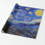 Vincent van Gogh, “ Starry night ” ラッピングペーパー<br><div class="desc">私はVincent van Gogh,  “ Starry night ”が好きな人のためにこの製品を作りました。</div>