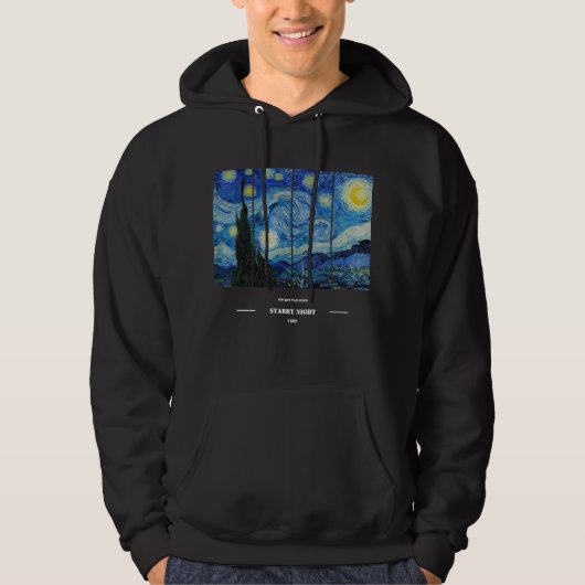 Vincent Van Gogh Starry Night Hoodie パーカ (正面)