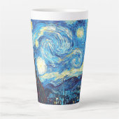 Vincent van Gogh - Starry Night Latte Mug カフェラテマグ (正面)