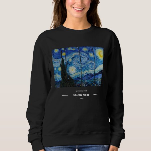 Vincent Van Gogh Starry Night Sweatshirt  スウェットシャツ (正面)