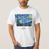 Vincent Van Gogh Starry Night T-Shirt Tシャツ (正面)