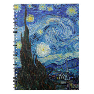 Vincent Van Gogh Starry Night Vintage Fine Art ノートブック