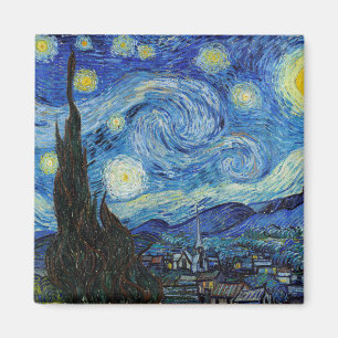 Vincent Van Gogh Starry Night Vintage Fine Art マグネット