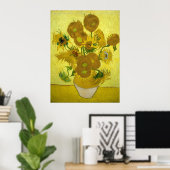 Vincent Van Gogh Sunflowers ポスター (ホームオフィス)