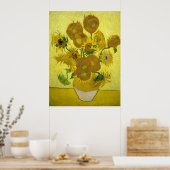 Vincent Van Gogh Sunflowers  ポスター (キッチン)