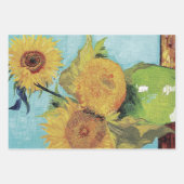 Vincent Van Gogh -  Sunflowers Selection ラッピングペーパーシート (正面2)