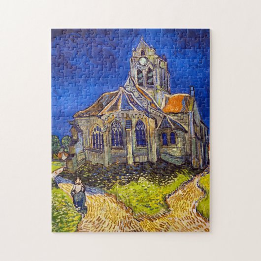 Vincent van Gogh - The Church at Auvers ジグソーパズル (縦)