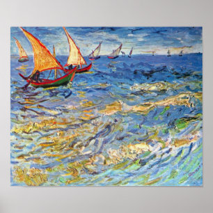 Vincent Van Gogh - The Sea At Saintes Maries ポスター