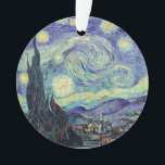 Vincent Van Gogh The Starry Night    オーナメント<br><div class="desc">Vincent Van Gogh The Starry Night. This is an old masterpiece from the dutch master painter Vincent Van Gogh was a dutch post impressionist painter.  This image is in the public domain.</div>