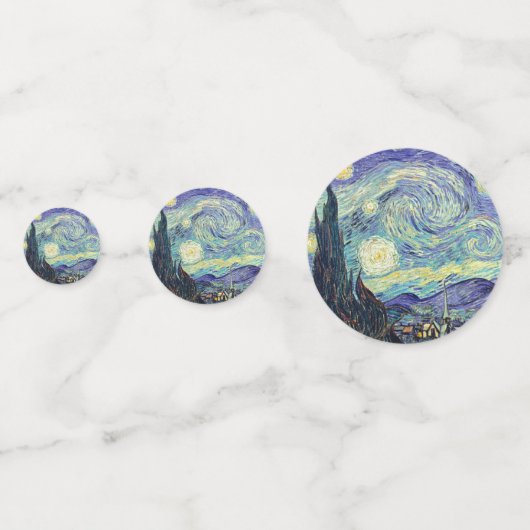 Vincent Van Gogh The Starry Night    コンフェッティ (裏面)