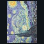 Vincent Van Gogh. The Starry Night テーブルクロス<br><div class="desc">Vincent Van Gogh The Starry Night. This is an old masterpiece from the dutch master painter Vincent Van Gogh was a dutch post impressionist painter.  This image is in the public domain.</div>