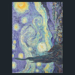 Vincent Van Gogh. The Starry Night テーブルクロス<br><div class="desc">Vincent Van Gogh The Starry Night. This is an old masterpiece from the dutch master painter Vincent Van Gogh was a dutch post impressionist painter.  This image is in the public domain.</div>