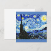 Vincent Van Gogh, The Starry Night painting シーズンカード (正面/裏面)