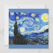 Vincent Van Gogh, The Starry Night painting シーズンカード (正面)