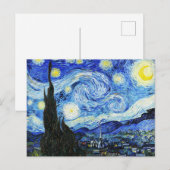 Vincent Van Gogh, The Starry Night painting シーズンポストカード (正面/裏面)