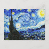 Vincent Van Gogh, The Starry Night painting シーズンポストカード (正面)