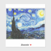 Vincent Van Gogh, The Starry Night painting シール (シート)