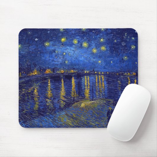Vincent Van Gogh, The Starry Night painting マウスパッド (マウス)