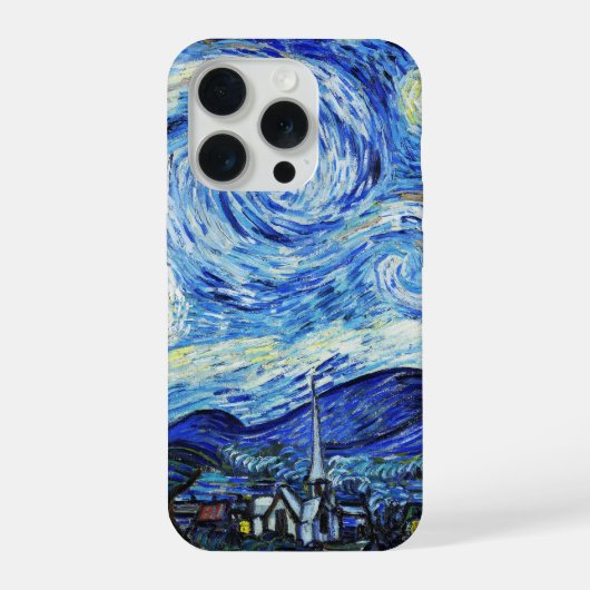 Vincent Van Gogh, The Starry Night painting iPhoneケース (裏面)