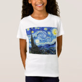 Vincent Van Gogh, The Starry Night painting Tシャツ (正面)