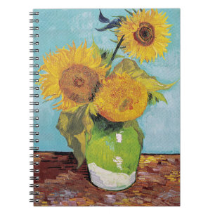 Vincent Van Gogh - Three Sunflowers in a Vase ノートブック