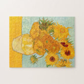 Vincent Van Gogh Twelve Sunflowers In a Vase Art ジグソーパズル (横)