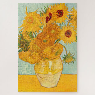 Vincent Van Gogh Twelve Sunflowers In a Vase Art ジグソーパズル