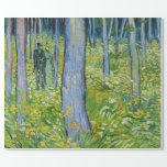 Vincent van Gogh - Undergrowth with Two Figures ラッピングペーパー<br><div class="desc">Undergrowth with Two Figures - Vincent van Gogh,  1890</div>