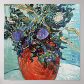 Vincent Van Gogh - Vase with Flowers and Thistles, ポスター (正面)