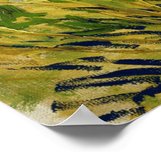 Vincent Van Gogh Vintage Wheatfield ポスター (角)