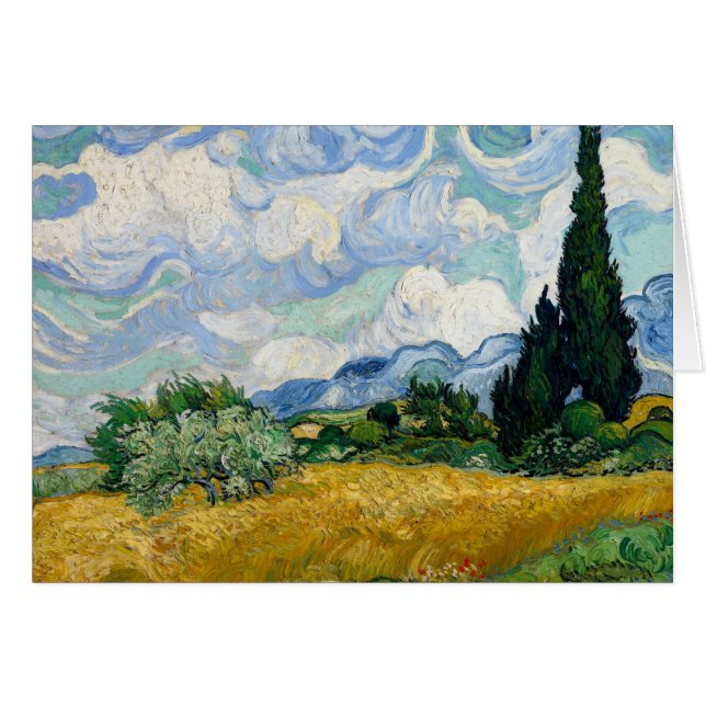 Vincent van Gogh - Wheat Field with Cypresses (正面横)