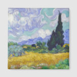 Vincent Van Gogh - Wheat Field with Cypresses マグネット<br><div class="desc">Wheat Field with Cypresses / Champ de ble avec cypres - Vincent Van Gogh,  September 1889</div>