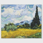 Vincent Van Gogh Wheat Field with Cypresses (1889) ラッピングペーパー (フラット)