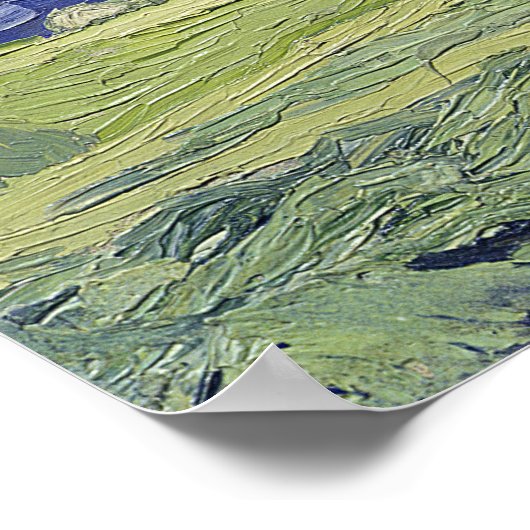 Vincent van Gogh | Wheatfields under Thundercloud ポスター (角)