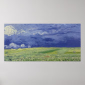 Vincent van Gogh | Wheatfields under Thundercloud ポスター (正面)
