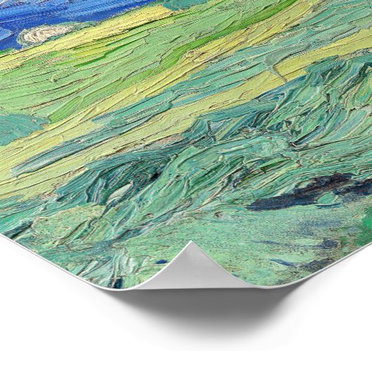 Vincent van Gogh - Wheatfields under Thunderclouds ポスター (角)