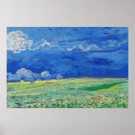 Vincent van Gogh - Wheatfields under Thunderclouds ポスター
