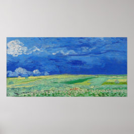 Vincent van Gogh - Wheatfields under Thunderclouds ポスター