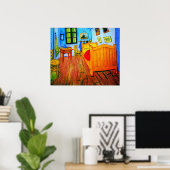 Vincent Van Gogh's bedroom in Arles ポスター (ホームオフィス)