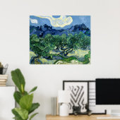 Vincent van Gogh's Olive Trees  ポスター (ホームオフィス)