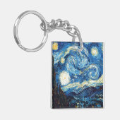 Vincent van Gogh's painting, Starry Night, キーホルダー (正面左)