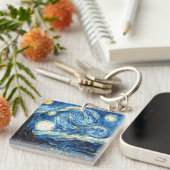 Vincent van Gogh's painting, Starry Night, キーホルダー (正面右)